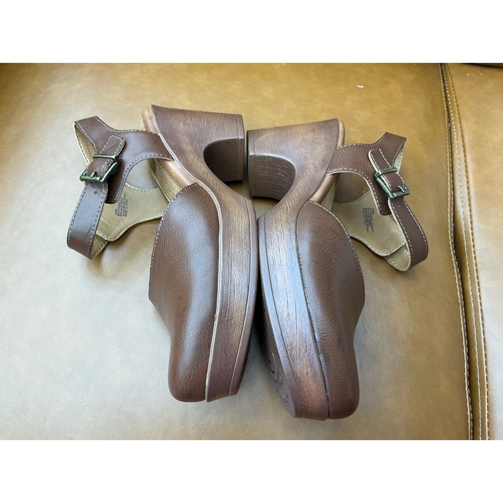 b.o.c. Natasha Clog Womens 10 Brown Platform Ankle Strap BC0008006 - Picture 4 of 8